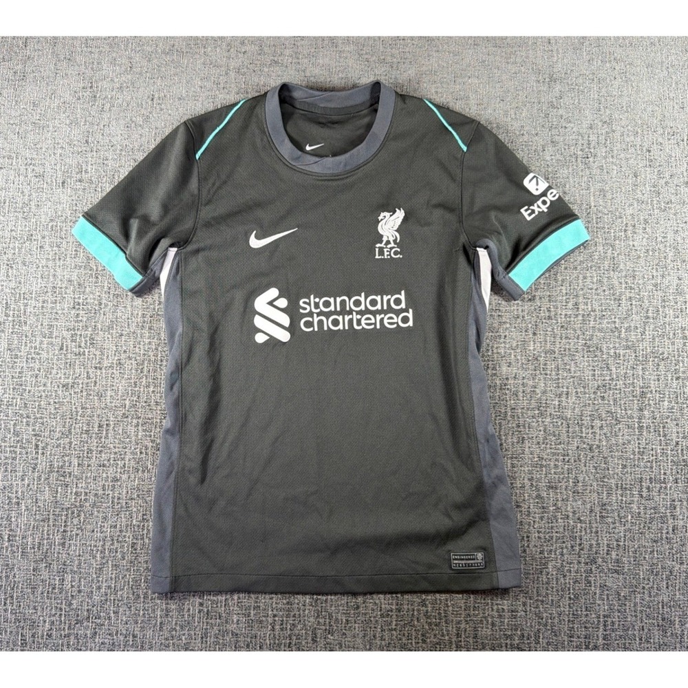 Nike Liverpool FC 2022-23 Away Soccer Jersey Kids Large Dark Green Teal Dri-FIT